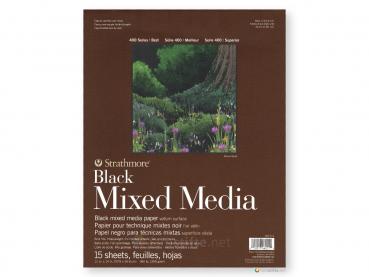 Strathmore 400 Black Mixed Media ca. 28 x 36 cm